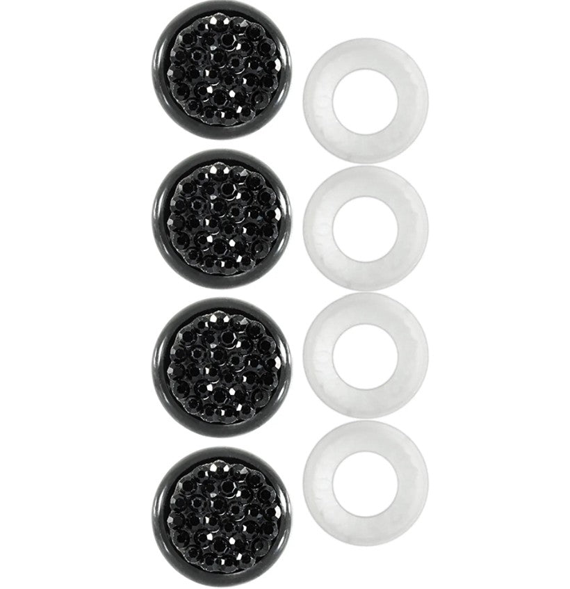 Cruiser 82750 Black Rhinestone Fastener Caps - image 1
