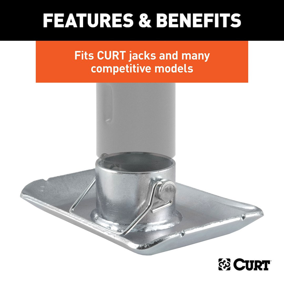 CURT Trailer Tongue Jack Foot Plate (28272)