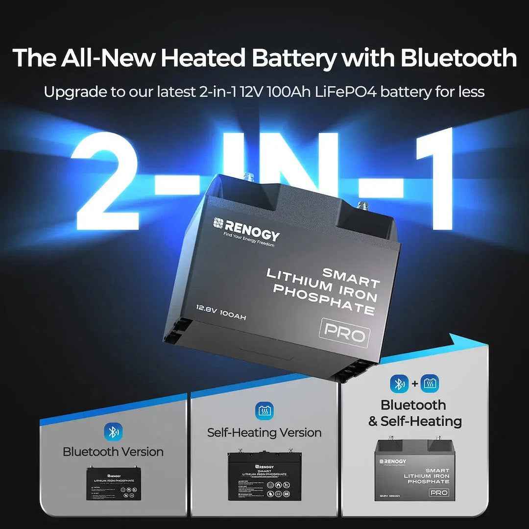Renogy 5214613 12V 100Ah Lithium Deep Cycle Battery