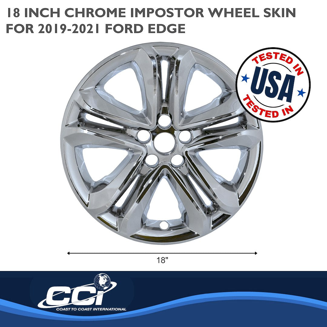 Coast To Coast IMP492X Edge Chrome 18-Inch Wheel Skin - image 3