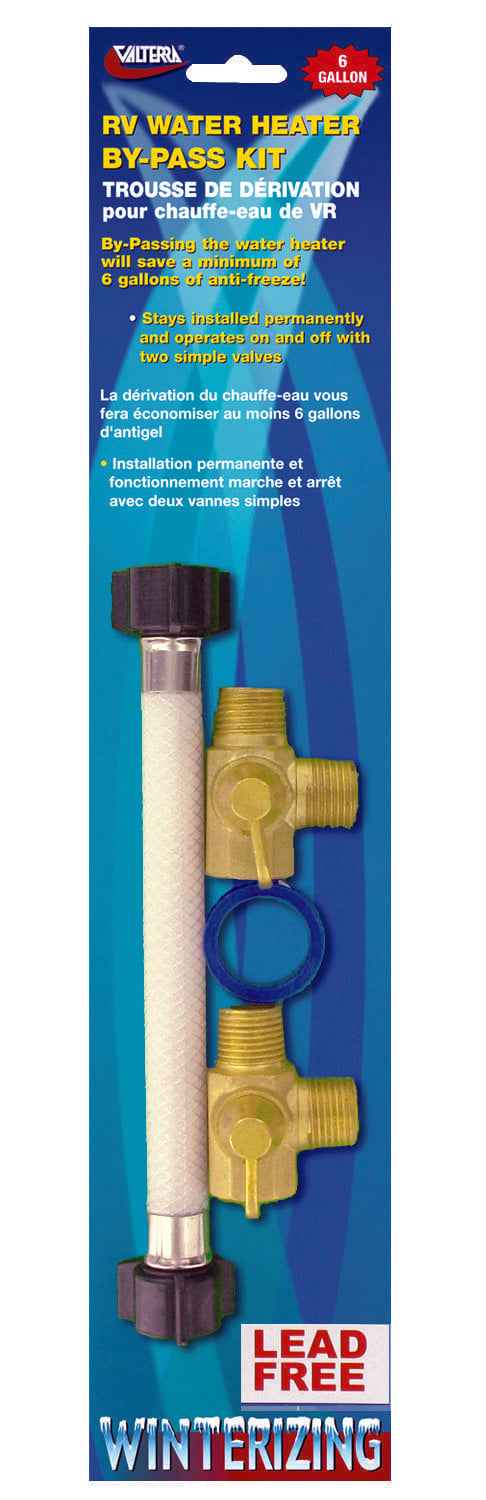 Valterra P23503LFVP Permanent RV Water Heater Winterizing Bypass Kit