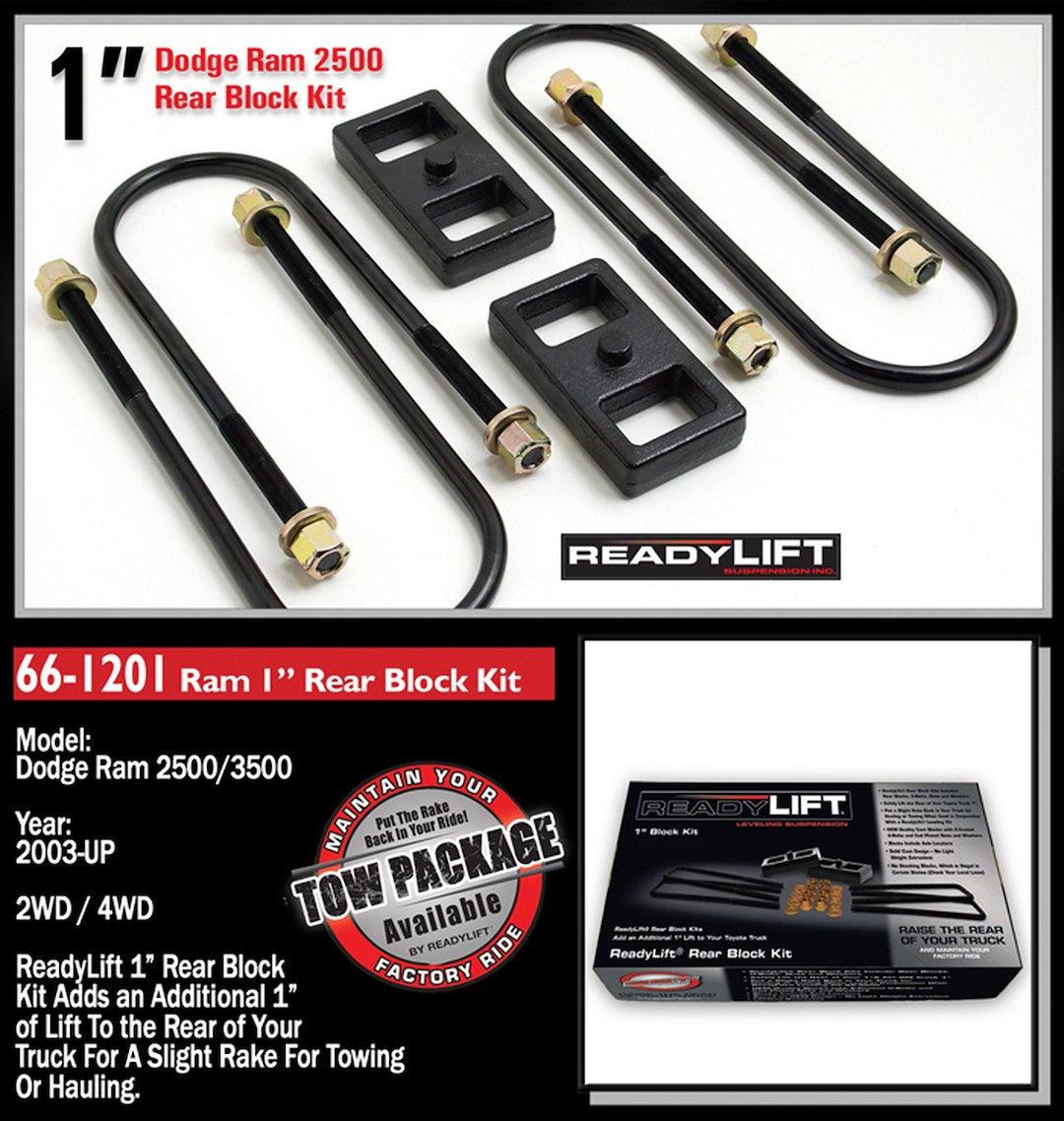 ReadyLift 66-1201 Leaf Spring Block Kit for Ram 2500/3500