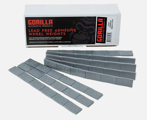 Gorilla 10012fg Silver Low-Profile 1-oz Wheel Balance Weights