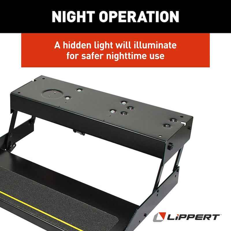 Kwikee 28 Series Single Electric RV Step – Part # 3747453