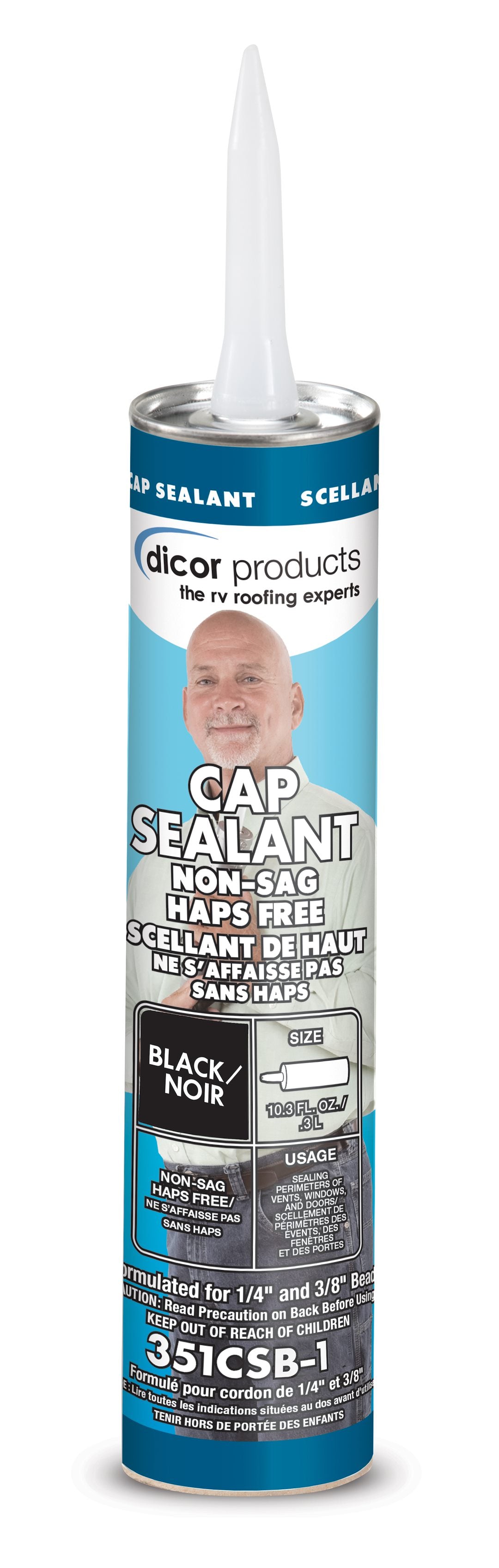 Dicor Corp. Roof Sealant 351CSB1 – Unit Size: 10.3 Ounce Tube