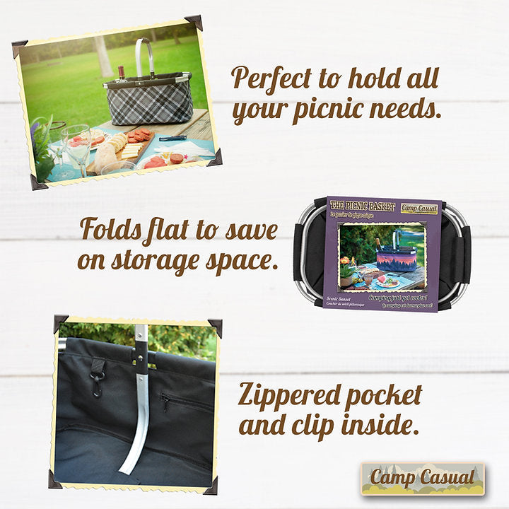 Camp Casual Cc-010gpb Picnic Basket - image 4