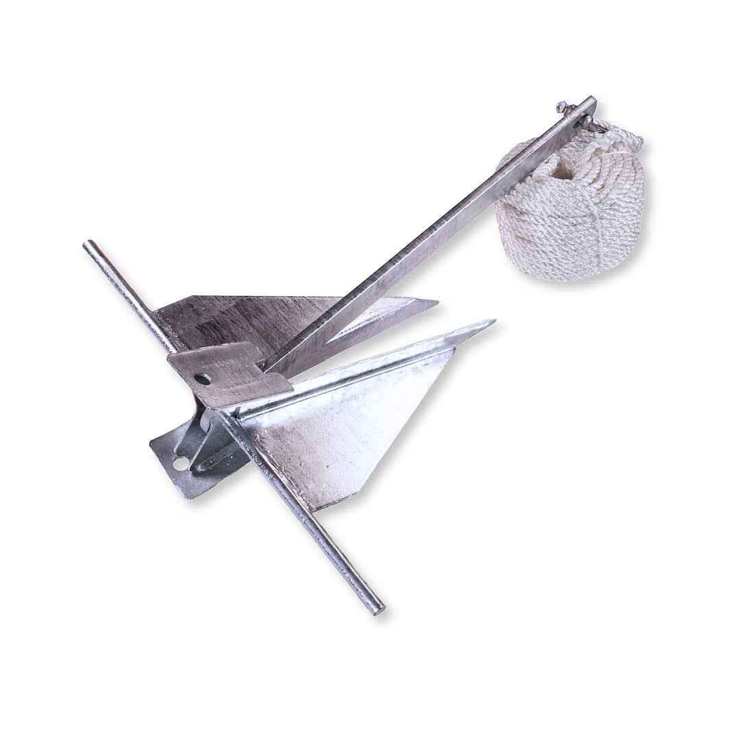Aqua Pro Marine M41211 Fluke Boat Anchor - 8.5 lb, Galvanized Steel