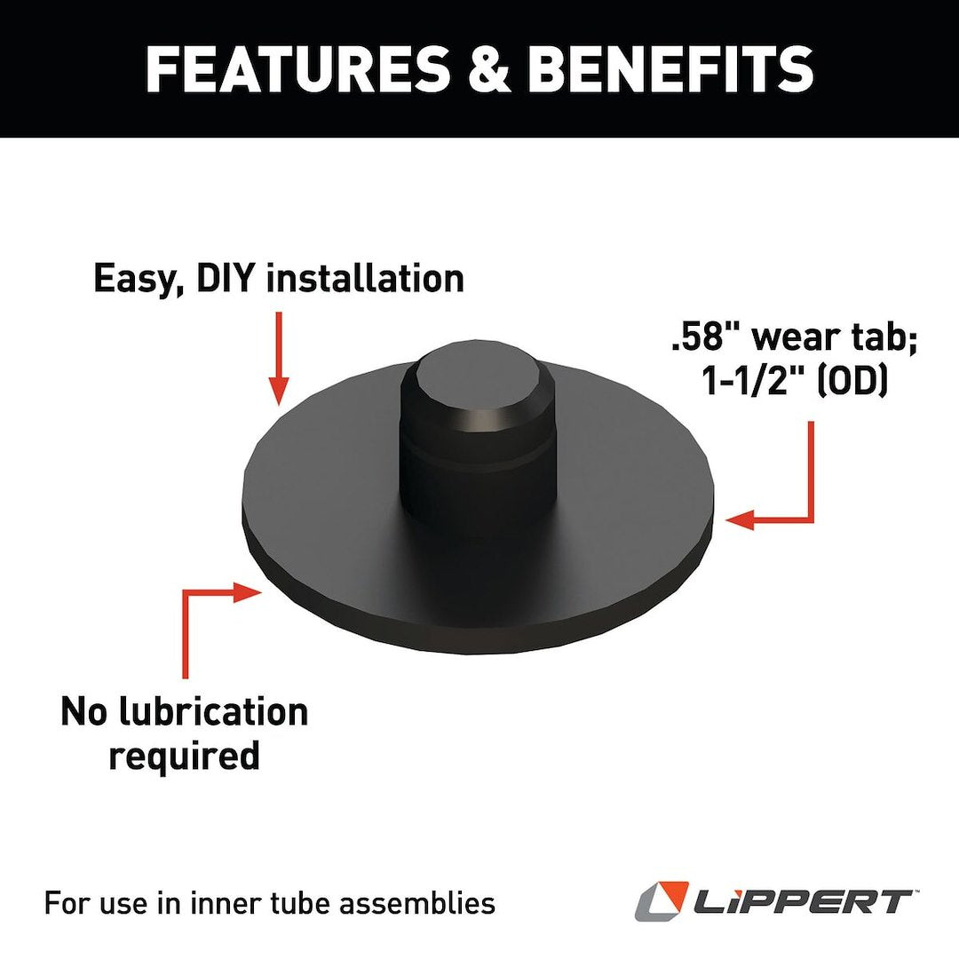 Lippert Components Slide Out Friction Pad (277882) – Material: Plastic