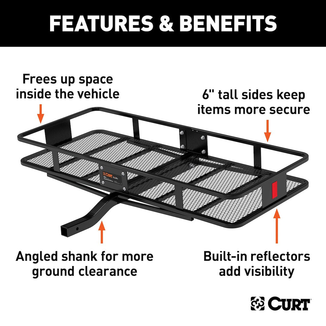 CURT 18152 Hitch Cargo Carrier - 60 in x 24 in, 2 in