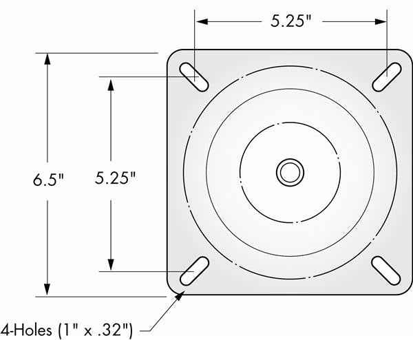 Attwood Marine 1002-S Boat Seat Mount - 3/4 in Diameter Posts