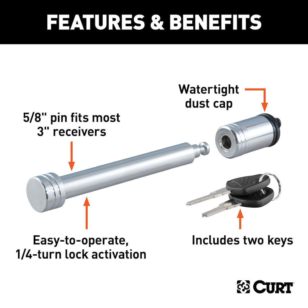 Curt 23025 Trailer Hitch Pin - image 2