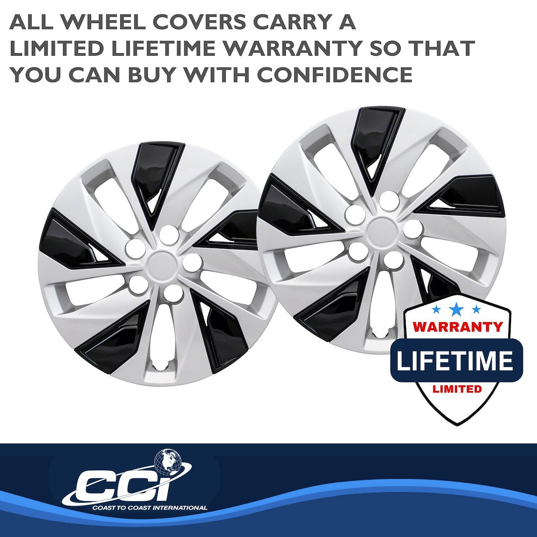Coast To Coast 53816SB Altima Silver/Black Wheel Covers - image 4