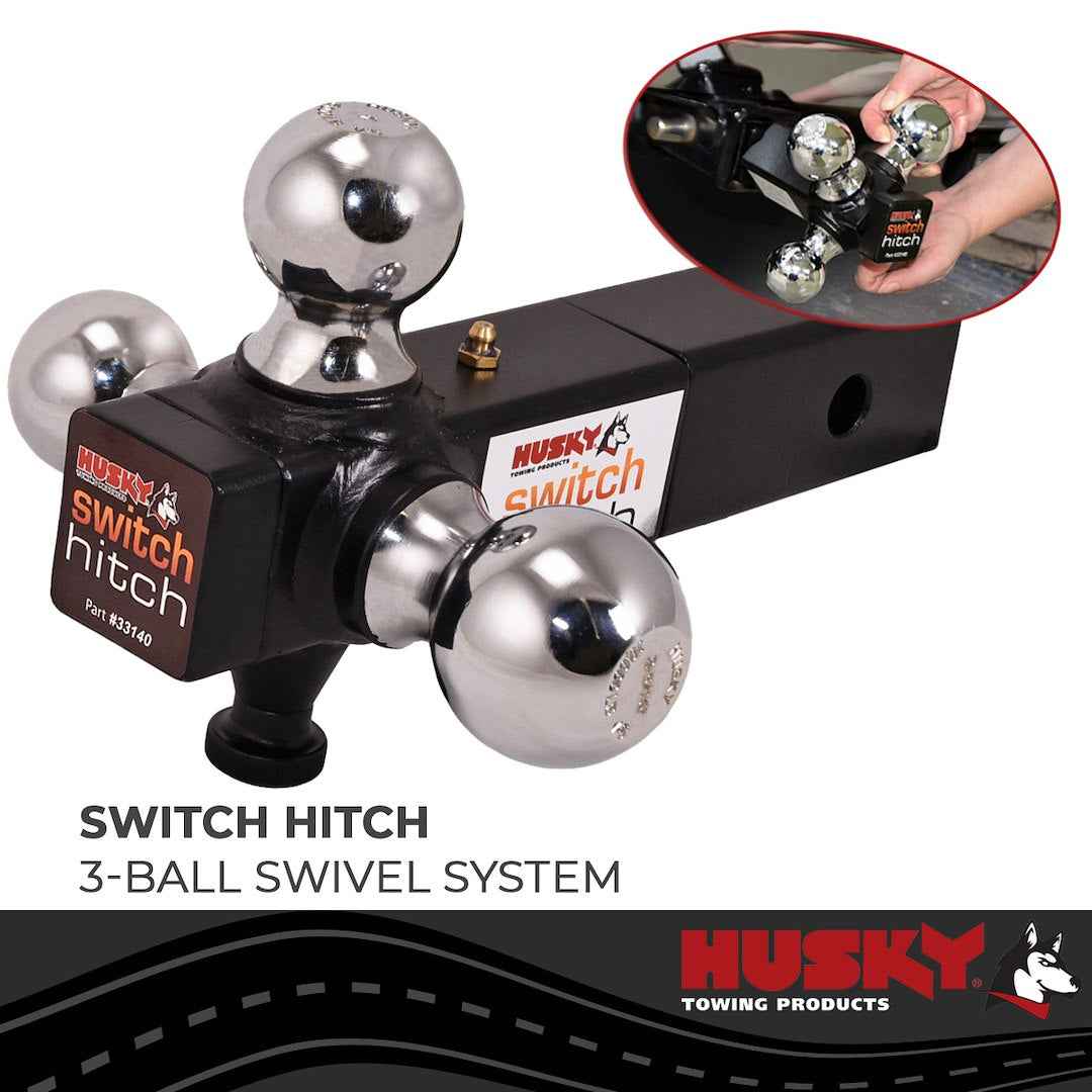 Husky Towing 33140 Triple-Ball Mount - 2 in Receiver