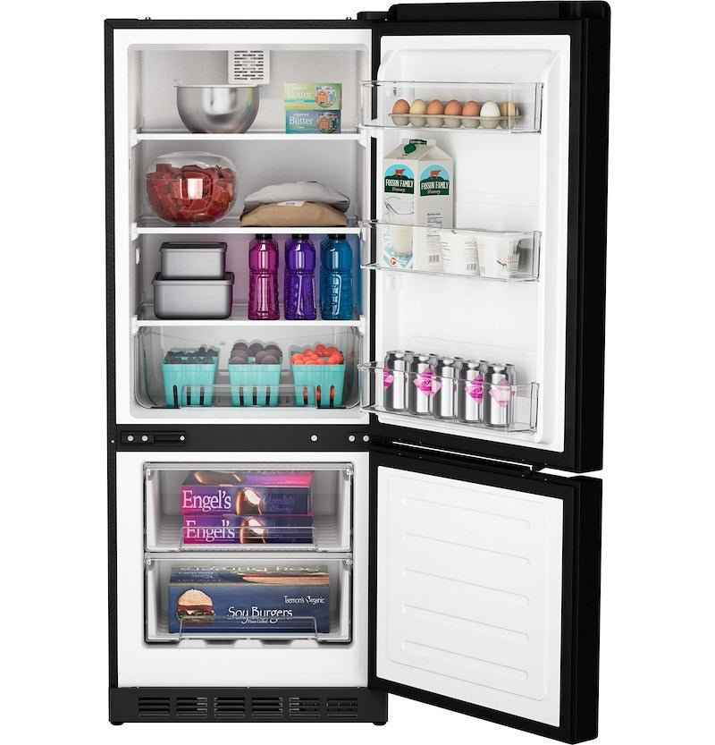 GE Profile 10 Cu. Ft. 12V Dual Door RV Refrigerator – Bottom Freezer