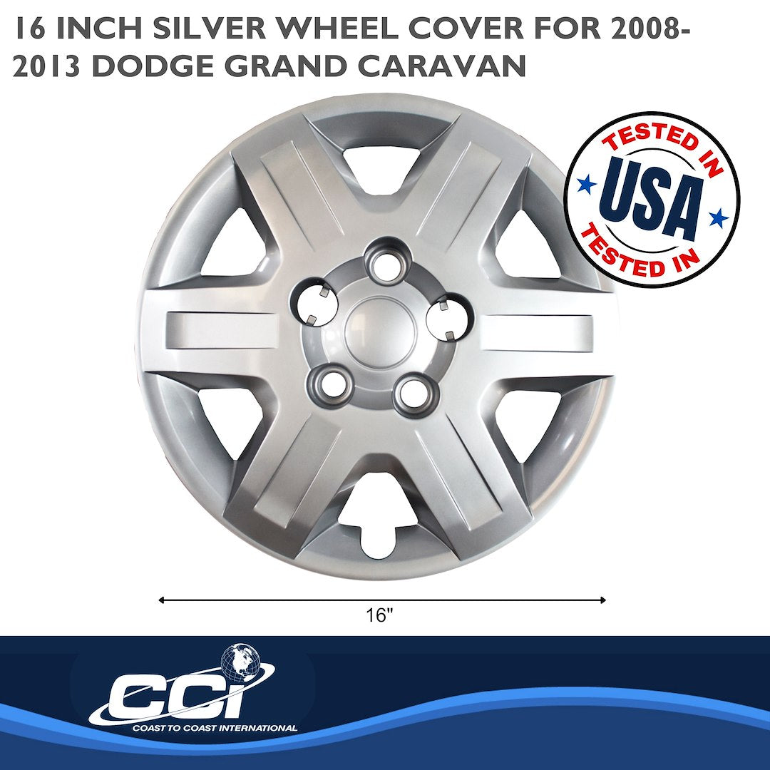 Coast To Coast 45116S Grand Caravan Silver Wheel Covers - image 2