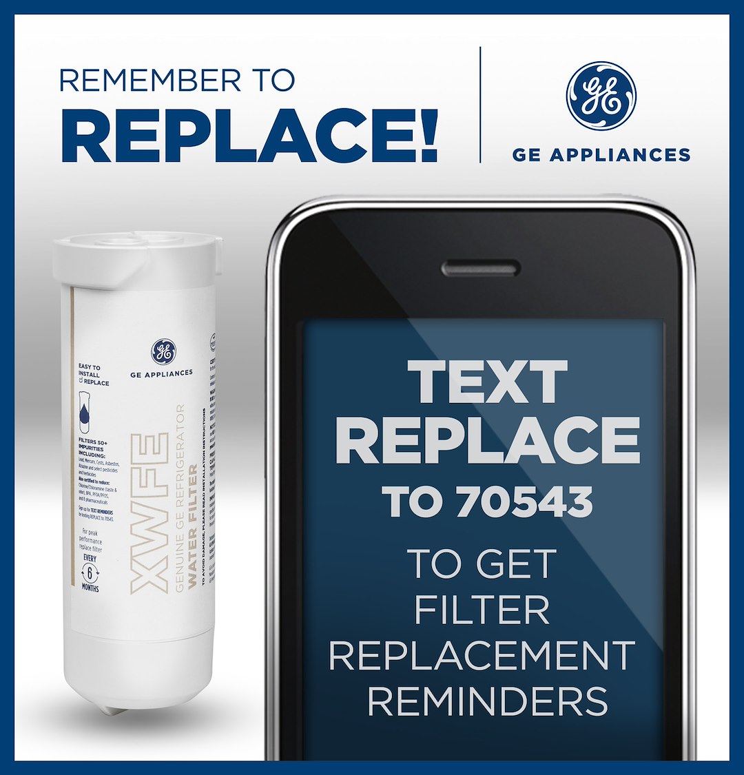 GE Appliances XWFE Refrigerator Water Filter