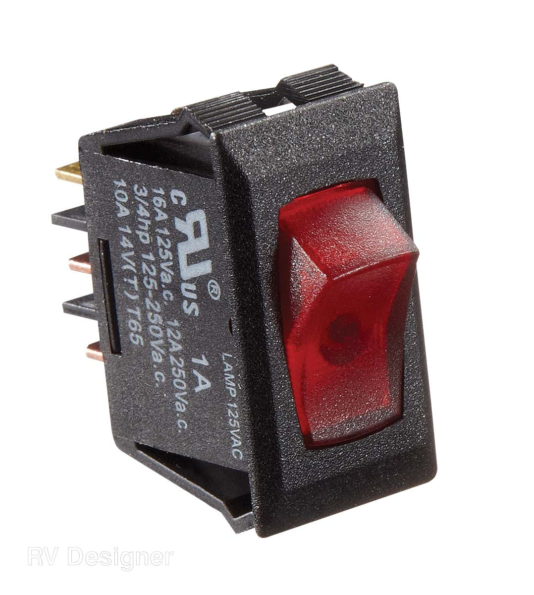 RV Designer On-off Multi Purpose Switch (S245) – Voltage: 125 Volt
