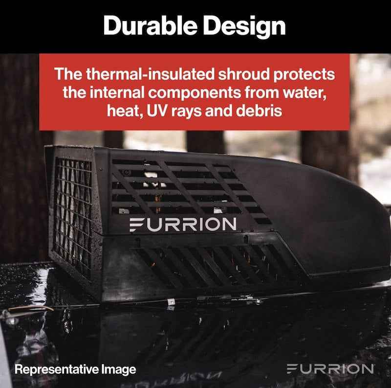 Furrion Chill HE Rooftop RV A/C 15000 BTU Black FACR15HESA2-BL-AM