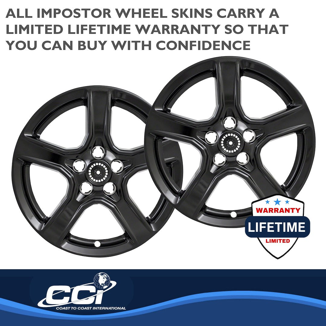 Coast To Coast IMP393BLK Black Camaro Impostor Wheel Skins
