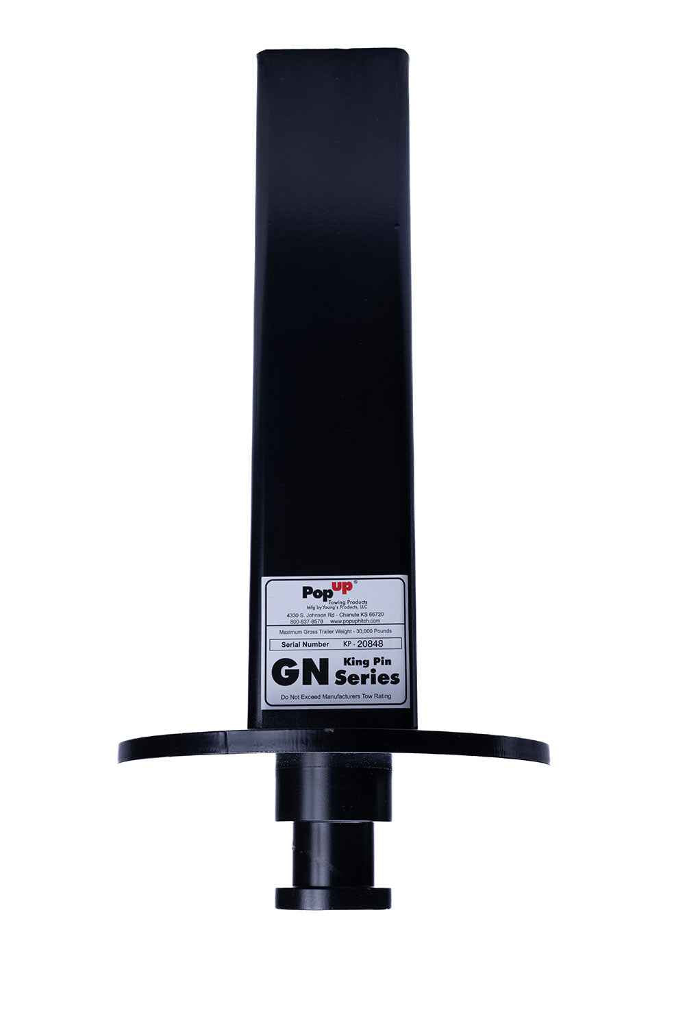PopUp By Youngs GN7 Gooseneck Trailer Hitch King Pin