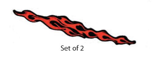 Trimbrite T1961 Night Striker Vinyl Flame Decal Set