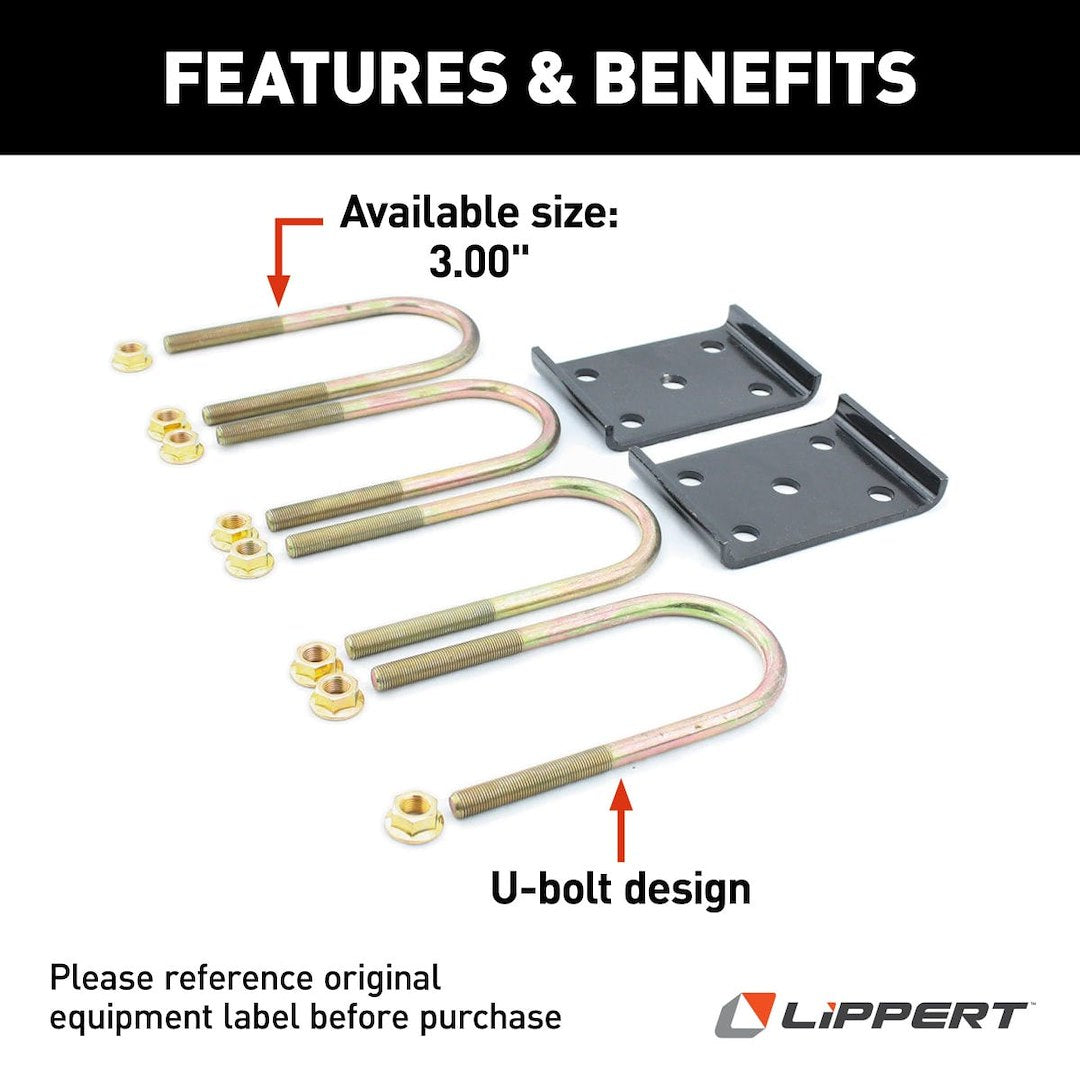 Lippert Components 297429 Leaf Spring Axle U Bolt Kit - image 2