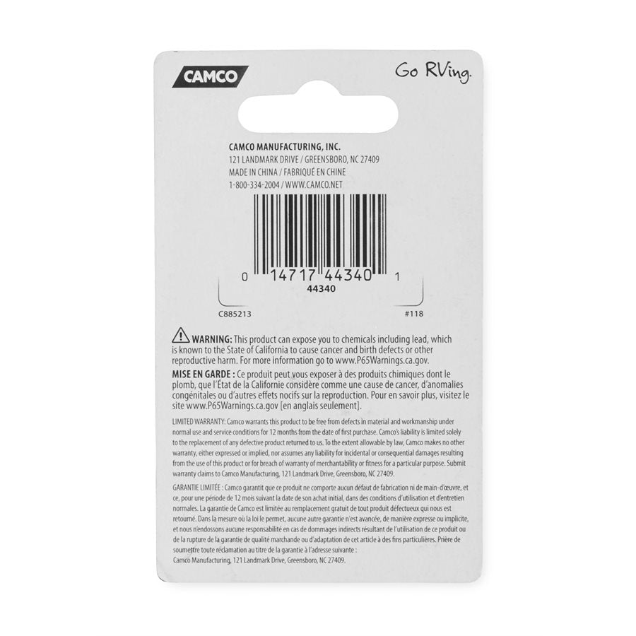 Camco Lock Cylinder (44340) – Length: 5/8 Inch