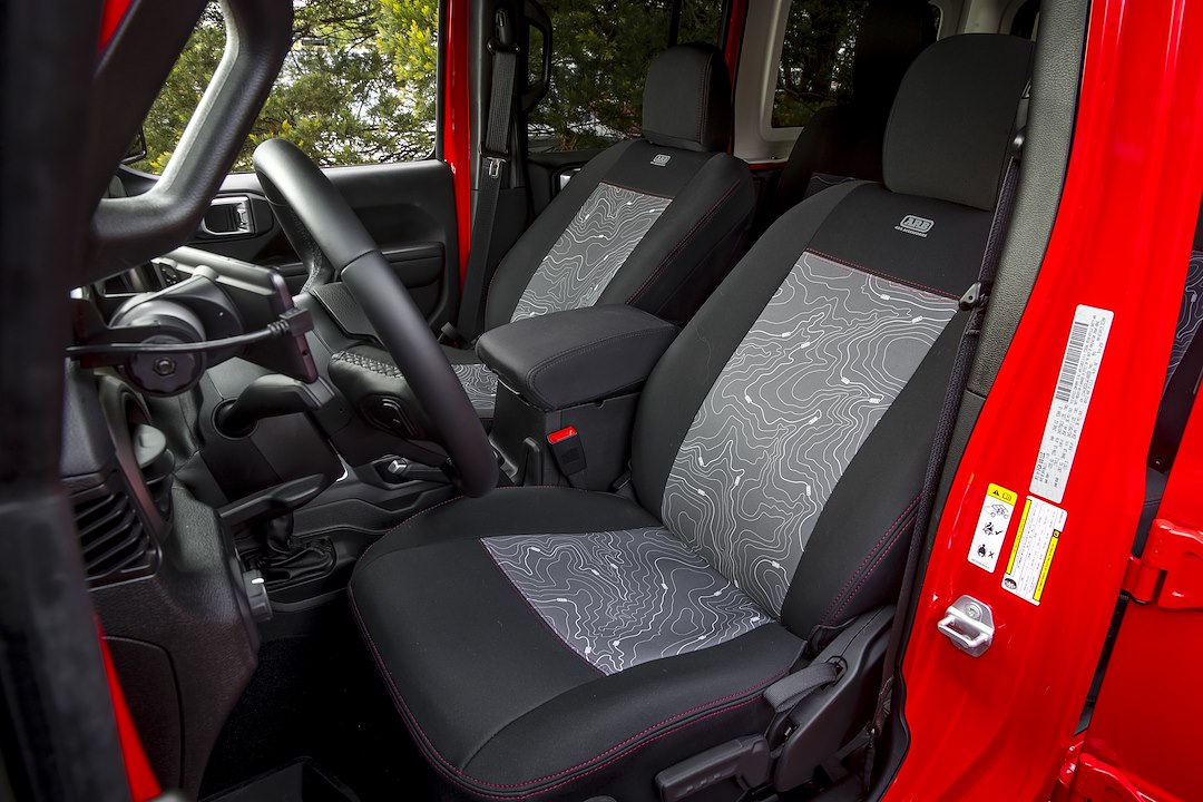 ARB 105506NP 60/40 Bench Seat Cover Set, Gray/Black
