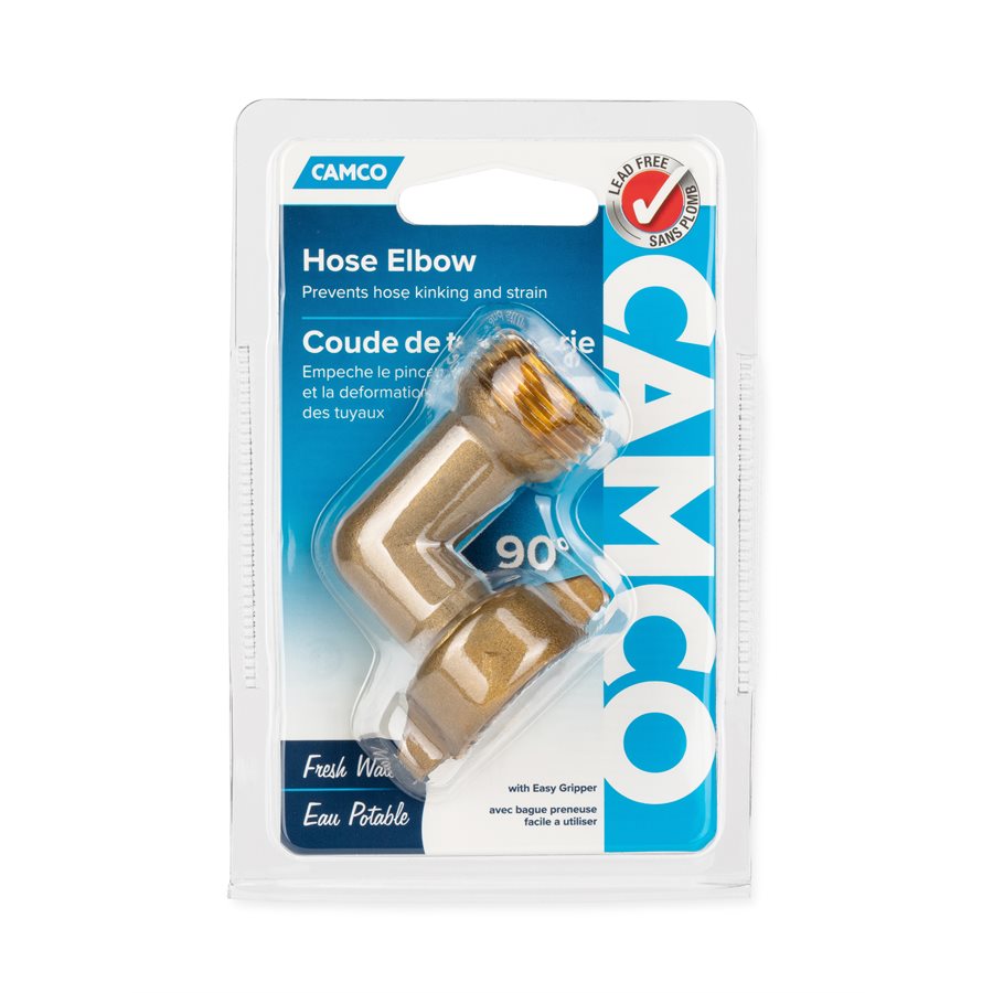 Camco Fresh Water Hose Connector (22504) – End Size1: 5/8 Inch Fpt