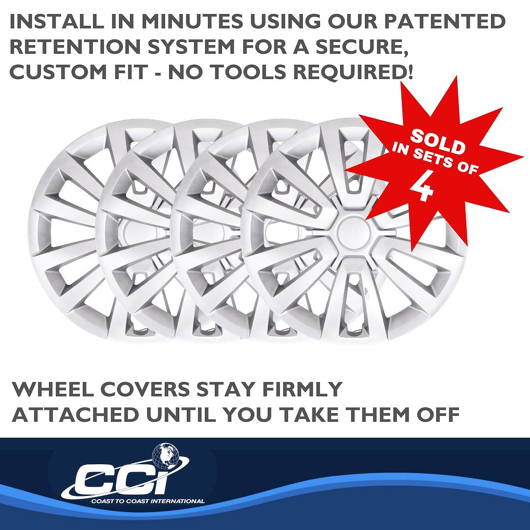 Coast To Coast 55516S Silver Beetle Wheel Covers, 16-Inch - image 5