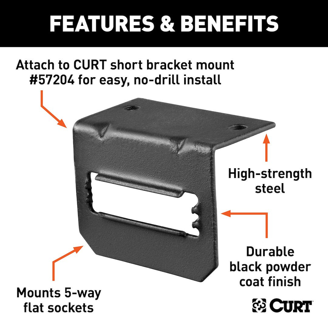 CURT Trailer Wiring Connector Mounting Bracket (58303)