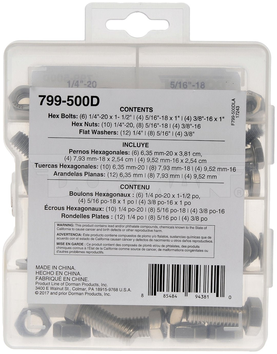 Dorman 799-500d Stainless Steel Fastener Assortment - image 3