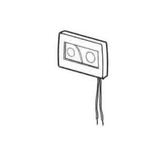 Thetford 50007 Double-Button Flush Control Panel for Cassette C403L
