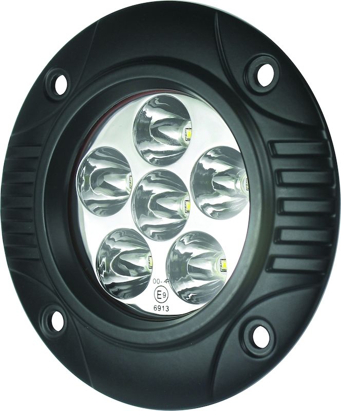 Hella 357201011 Optilux 90 mm 18W Flush-Mount LED Spot Light
