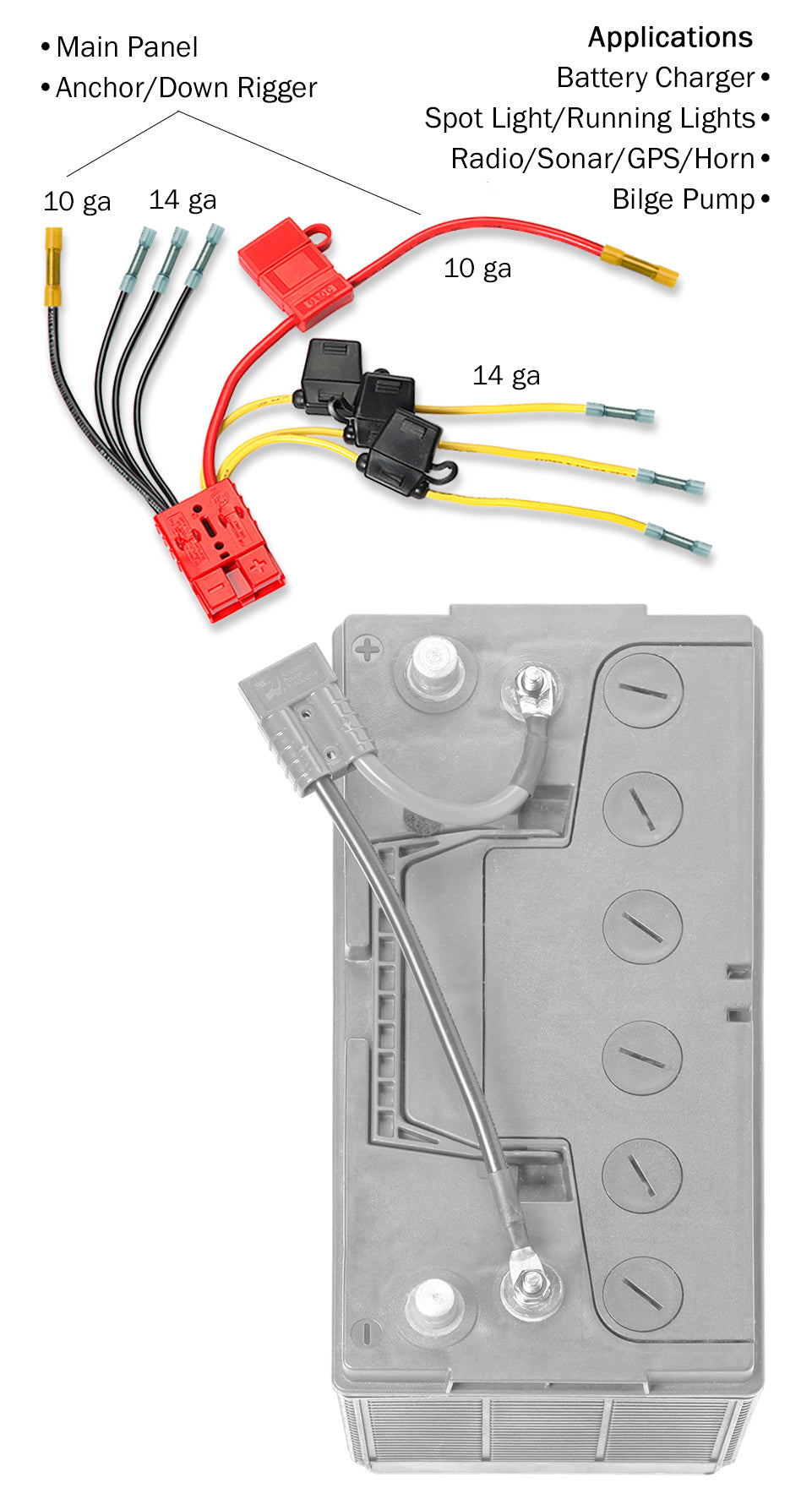 Connect-Ease RCE12VB4F Four-Accessory Connection Harness - image 2