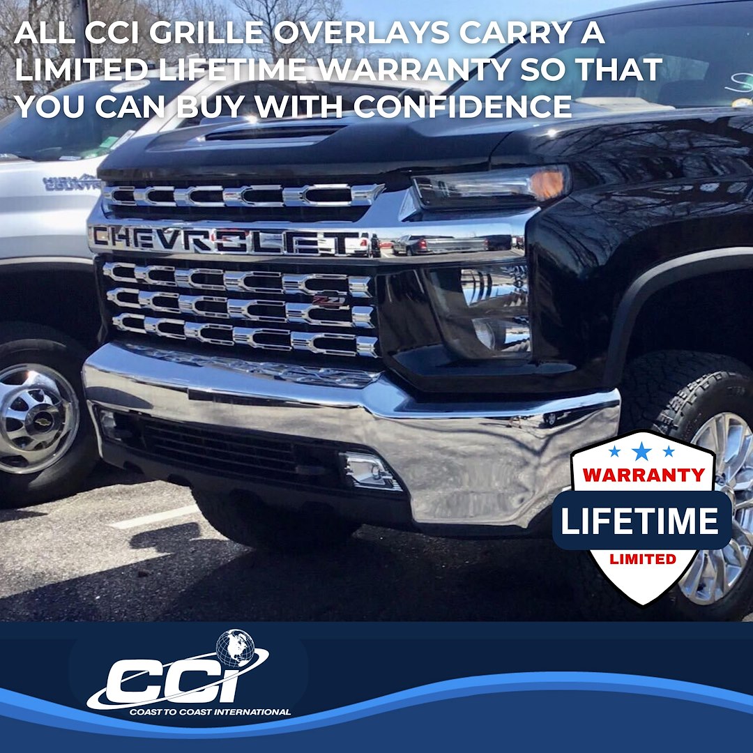 Coast To Coast GI168 Chrome Silverado 2500 Grille Overlay - image 3