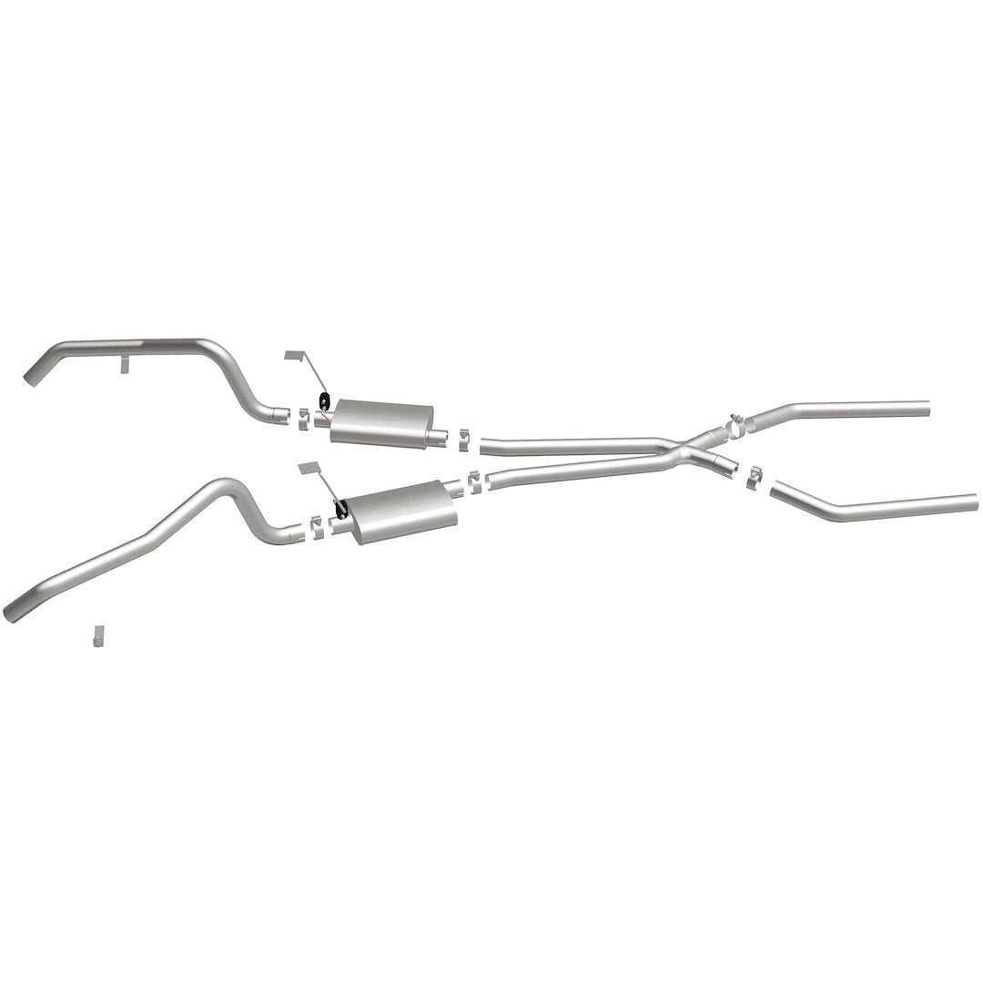 MagnaFlow 15896 Dual Crossmember-Back Exhaust Kit with Tru-X