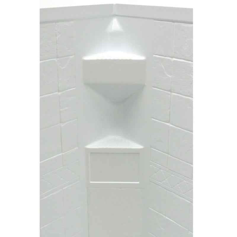 Lippert Better Bath 306205 34" x 34" Neo Angle RV Shower Surround – 1-Piece