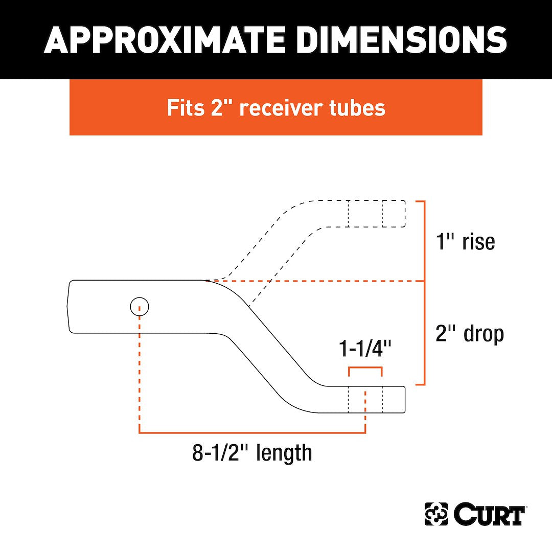 Curt 45340 Trailer Hitch Ball Mount - image 6