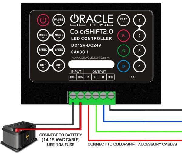 Oracle Lighting 1706-504 ColorSHIFT 2.0 LED Controller