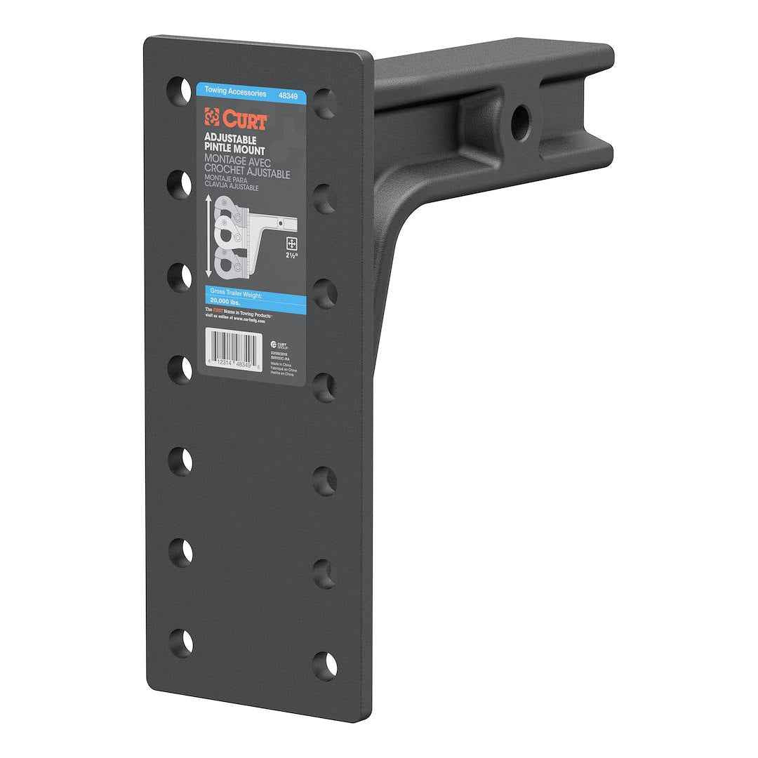 CURT 48349 Pintle Mount - 10-3/4 in Shank, 20000 lb