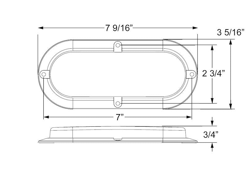 Optronics Fleet Count Surface Mount Stop/ Tail/ Turn (Stl73rbp)