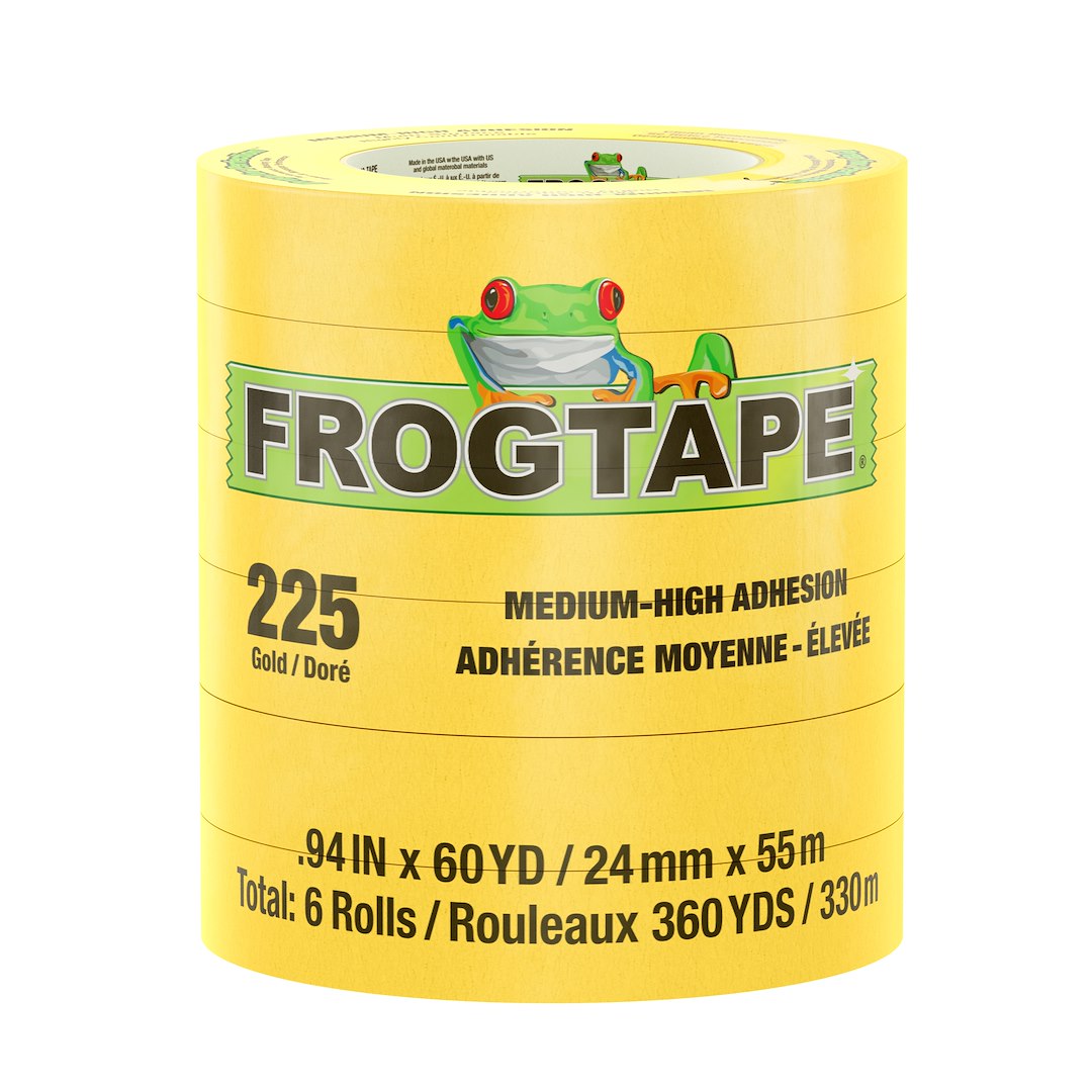Shurtape 105320 CP 225 Gold Masking Tape, 48 Rolls