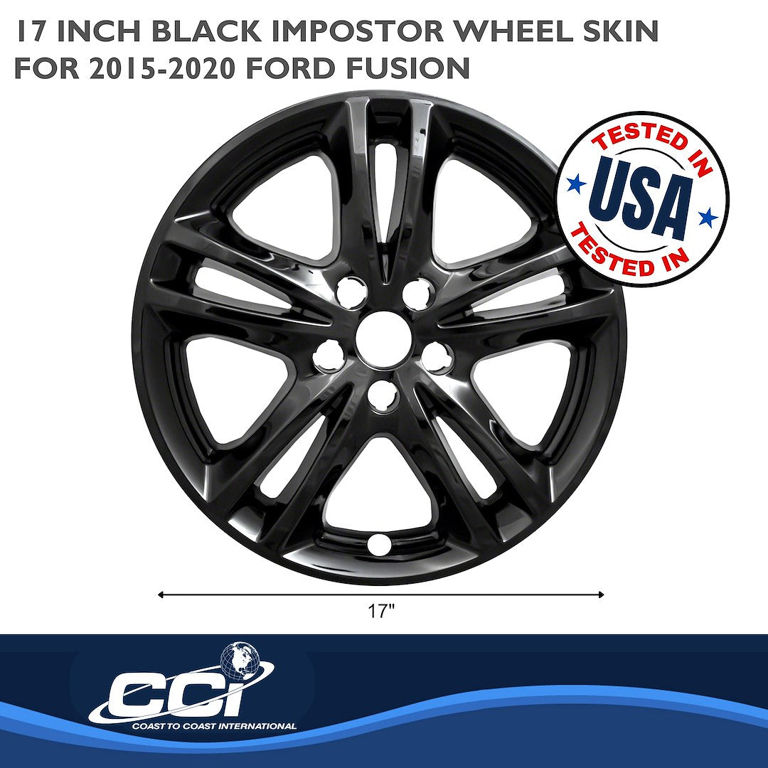 Coast To Coast IMP447BLK Black Fusion Impostor Wheel Skins - image 3