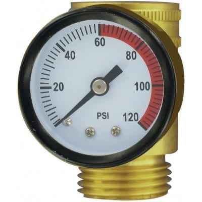 Valterra A01-0110VP RV Water Pressure Gauge - 0–120 PSI