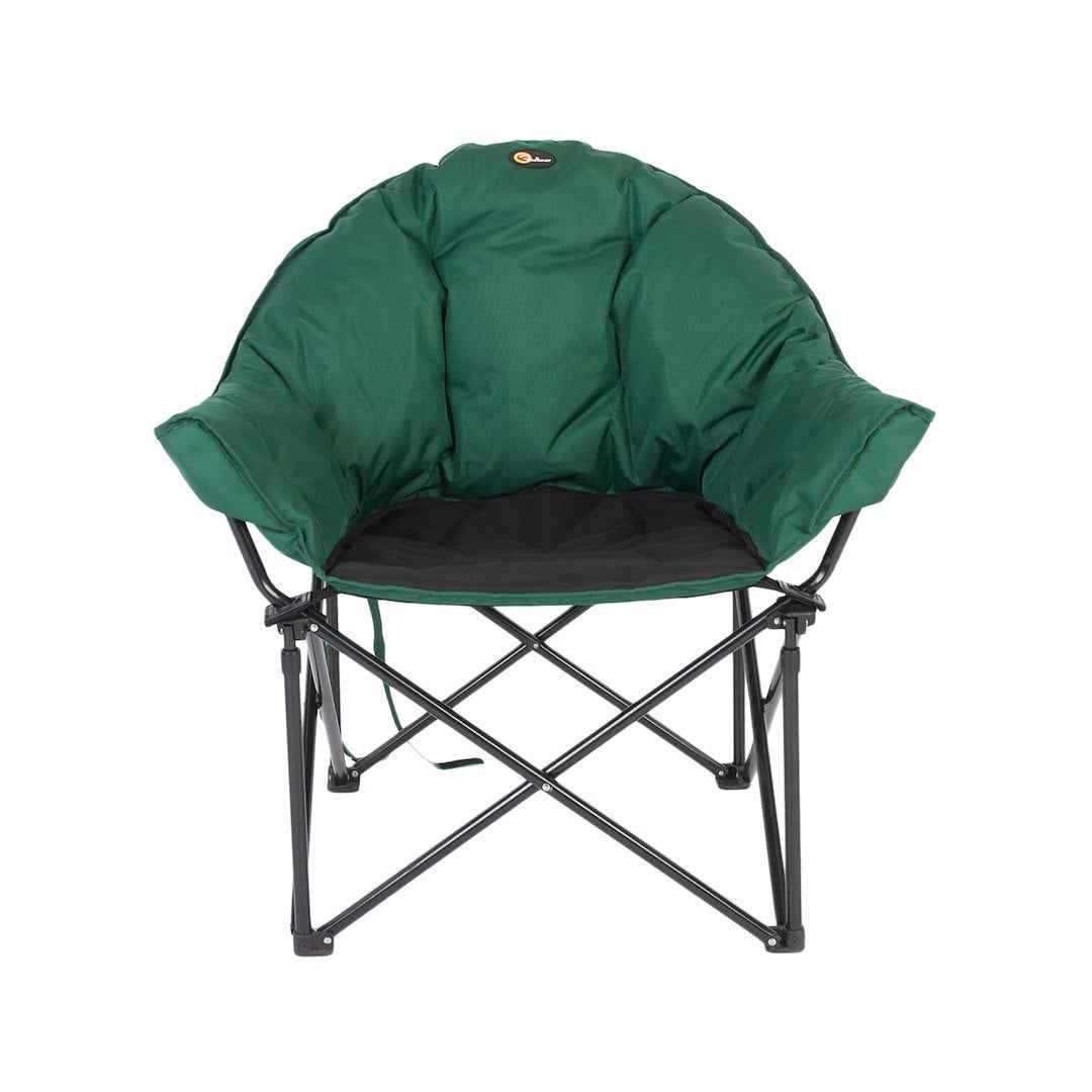 Faulkner 52286 Folding Bucket Chair - Green/Black, 300 lb