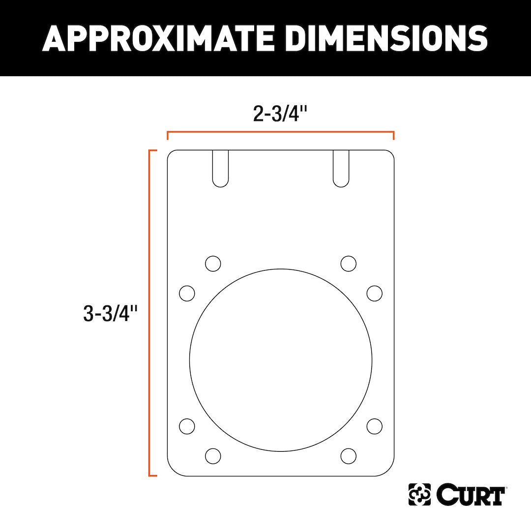 CURT Trailer Wiring Connector Mounting Bracket (58290)