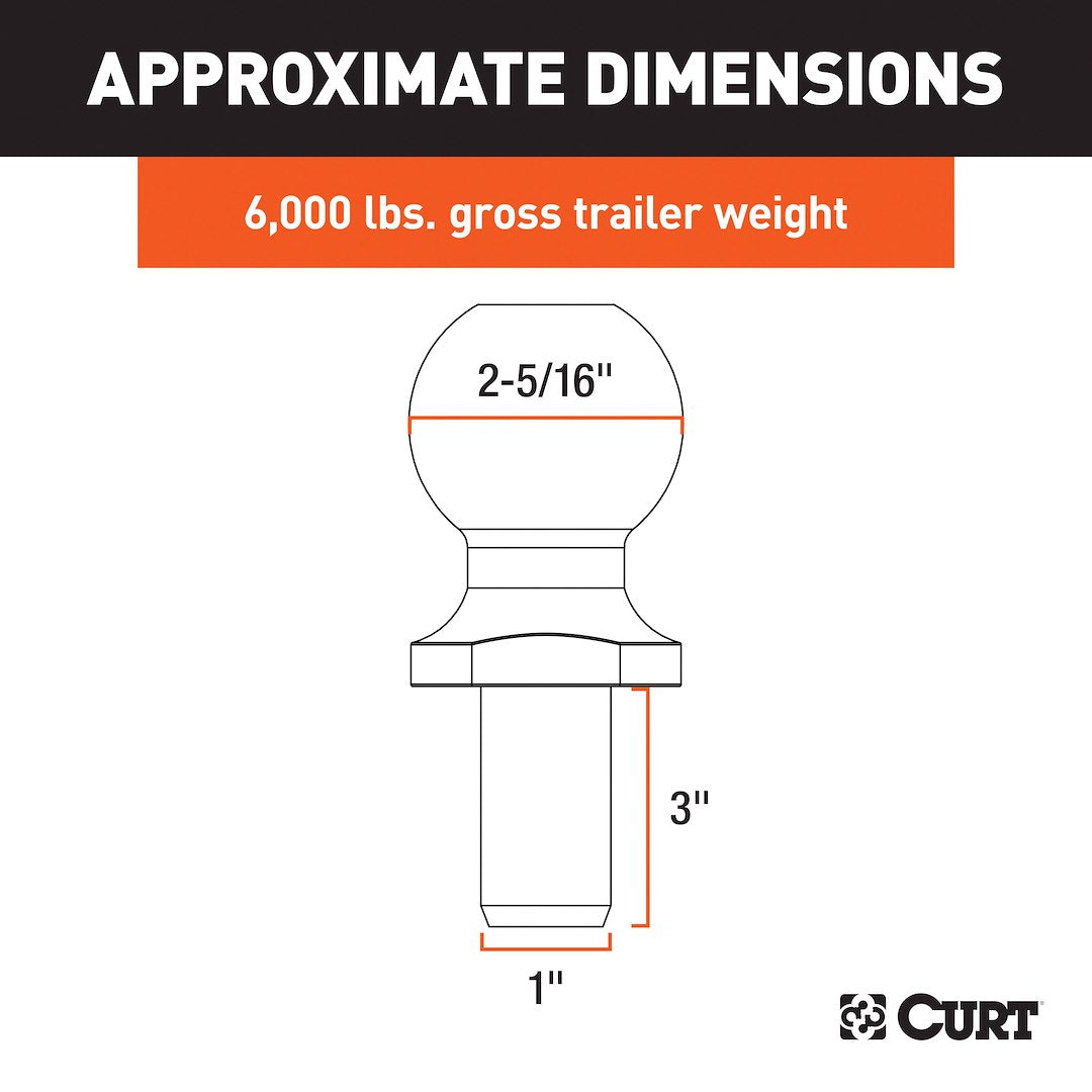 Curt 40075 Trailer Hitch Ball - image 4