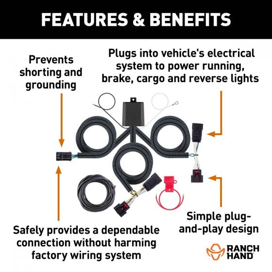 Ranch Hand RHE-10004 Legend Headache Rack Wiring Harness