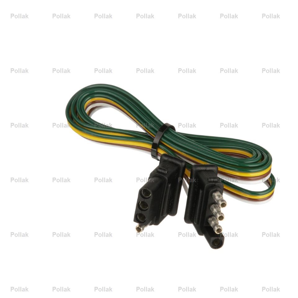 Pollak Semi-universal 4 Flat Trailer Wiring Connector (12413E)